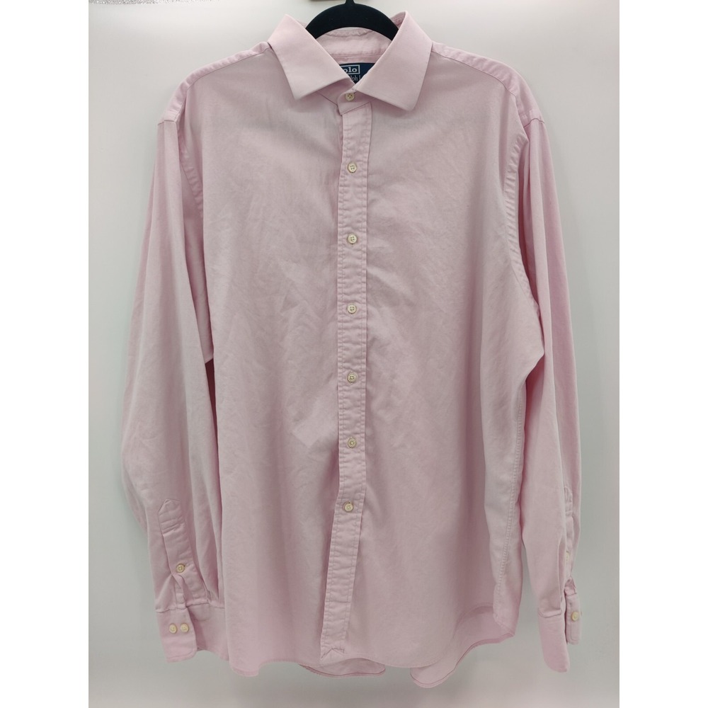 Polo Ralph Lauren Regent Classic Fit Shirt Mens 17 XL Light Pink Button Down